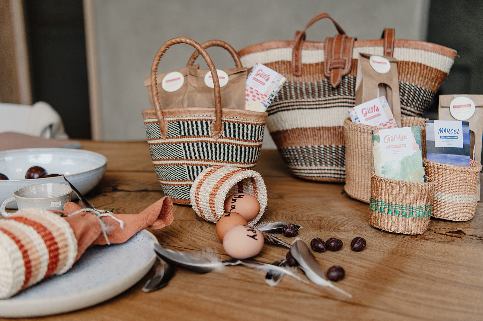 Eco-Friendly Easter Treat: Handwoven Baskets and Sustainable Chocolate from Tales By Solid x Coup de Chocolat