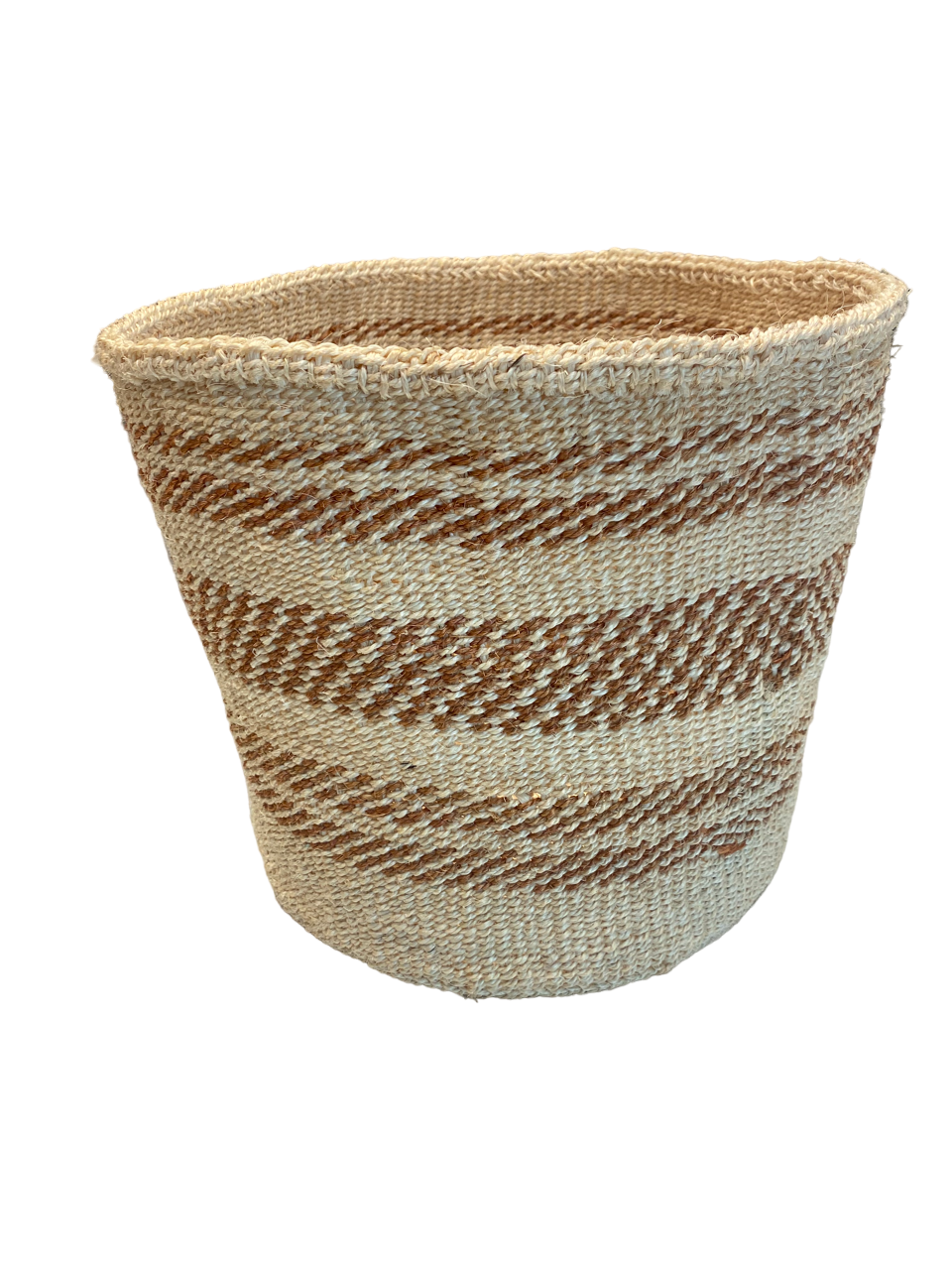 Artisanal Handwoven Sisal Basket Practical Weave L - 39