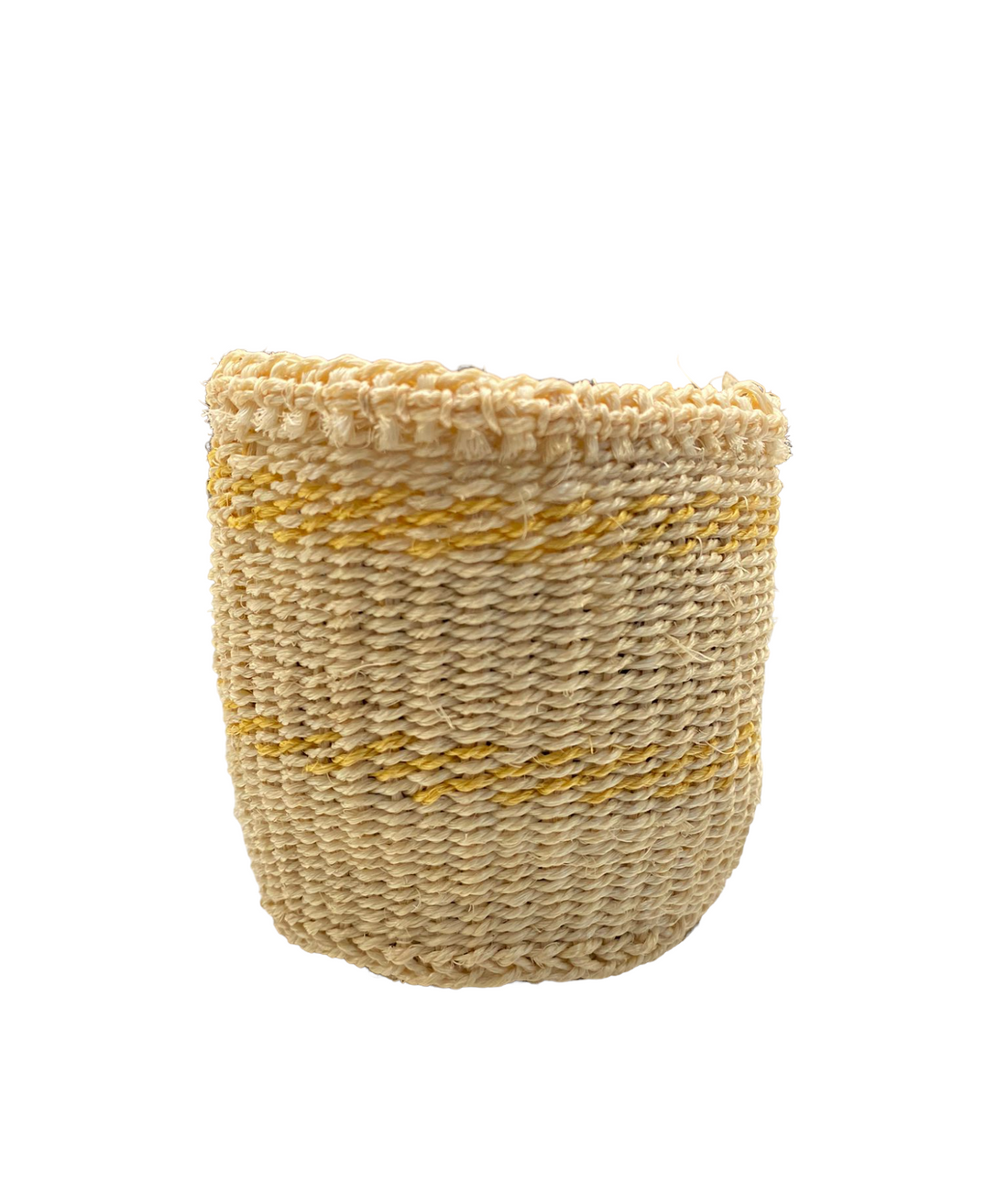 Artisanal Handwoven Sisal Basket Practical Weave XXS 25