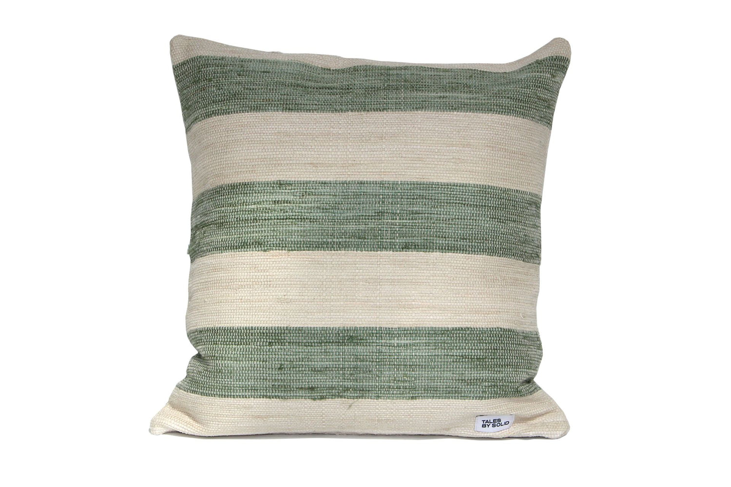 Silk Swan Beach Wide Stripe Cushion Cover