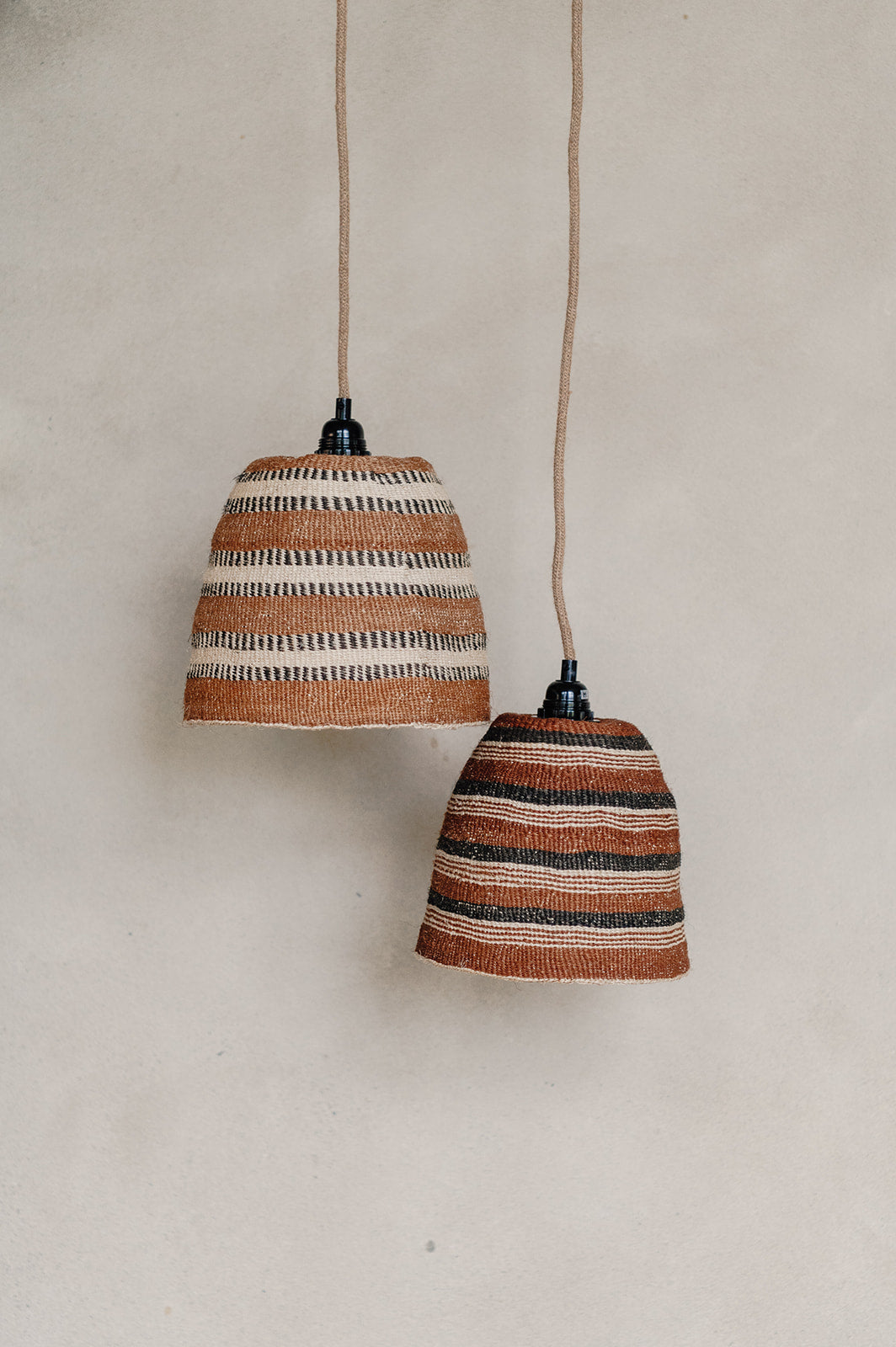 Hadithi Fine Weave Pendant Lampshade - exquisite handmade - complete with wire - 27S