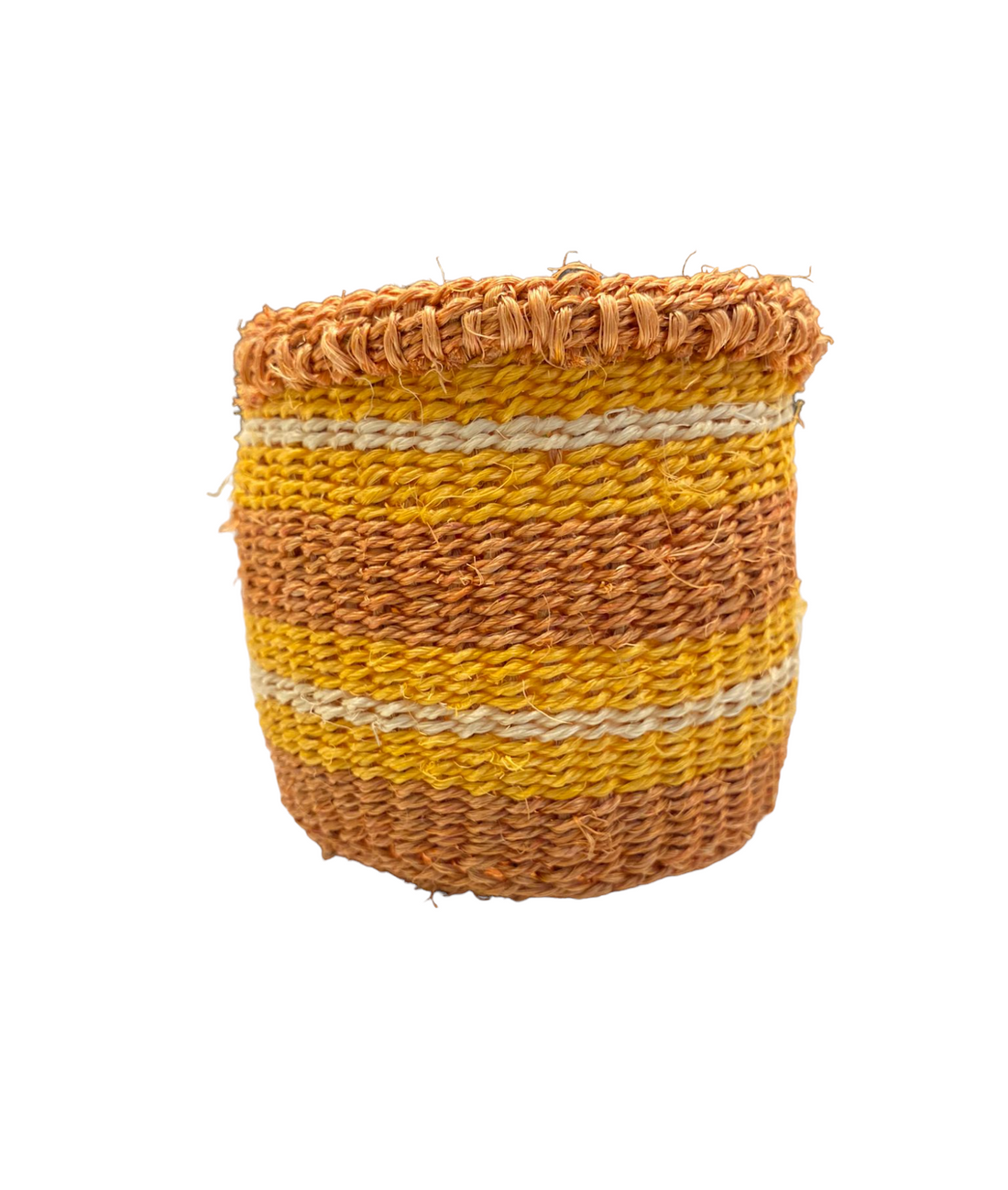 Artisanal Handwoven Sisal Basket Practical Weave XXS 18