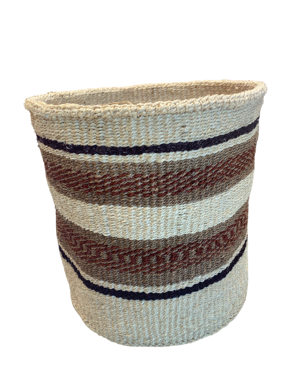 Artisanal Handwoven Sisal Basket Practical Weave XXL - 37