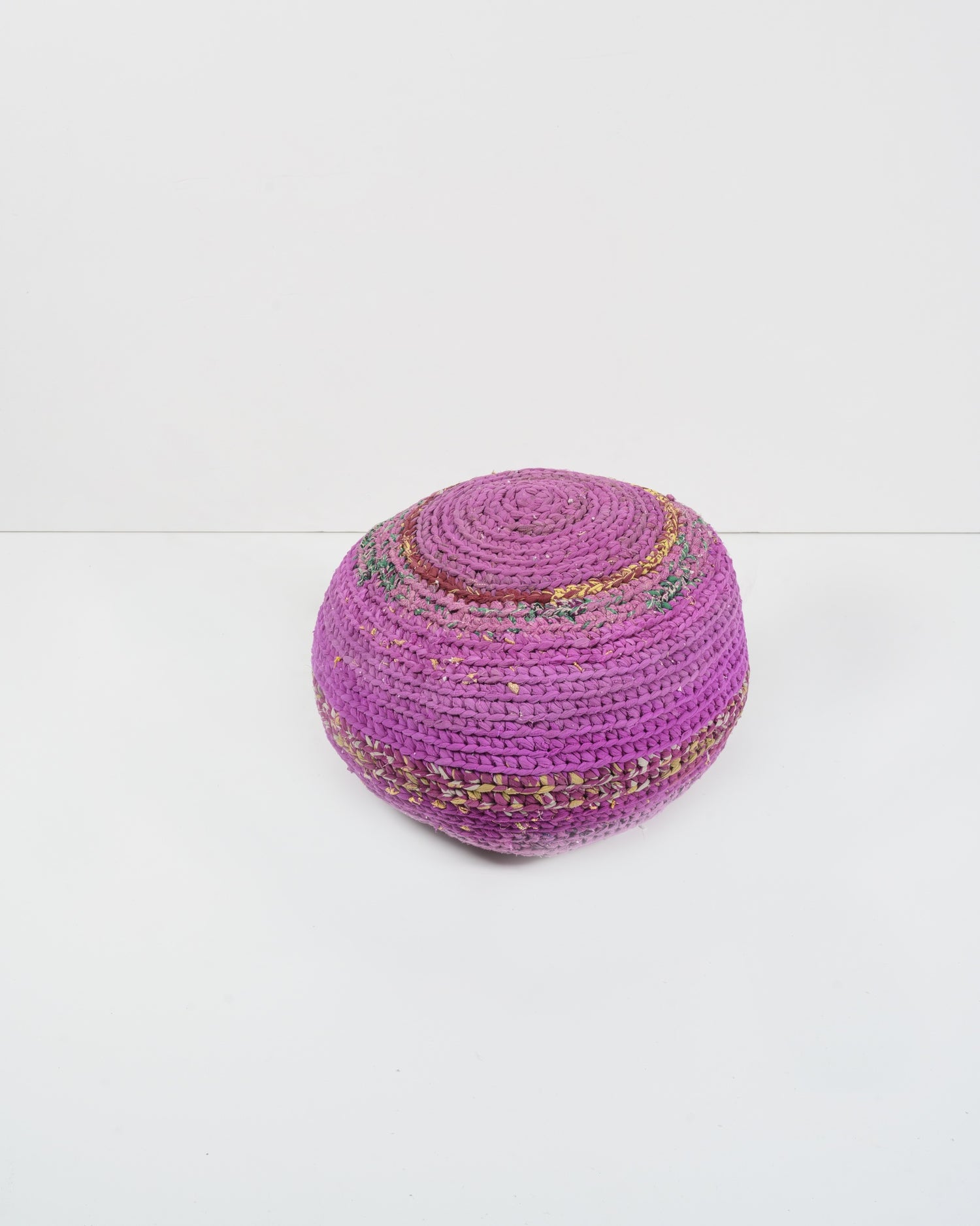 SariSplendor - Handmade Sari Pouf (filled) - Medium 0004