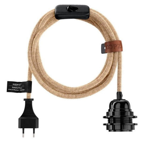 Wall lamp wire cable set with plug &amp; switch ((only to purchase with lampshade)