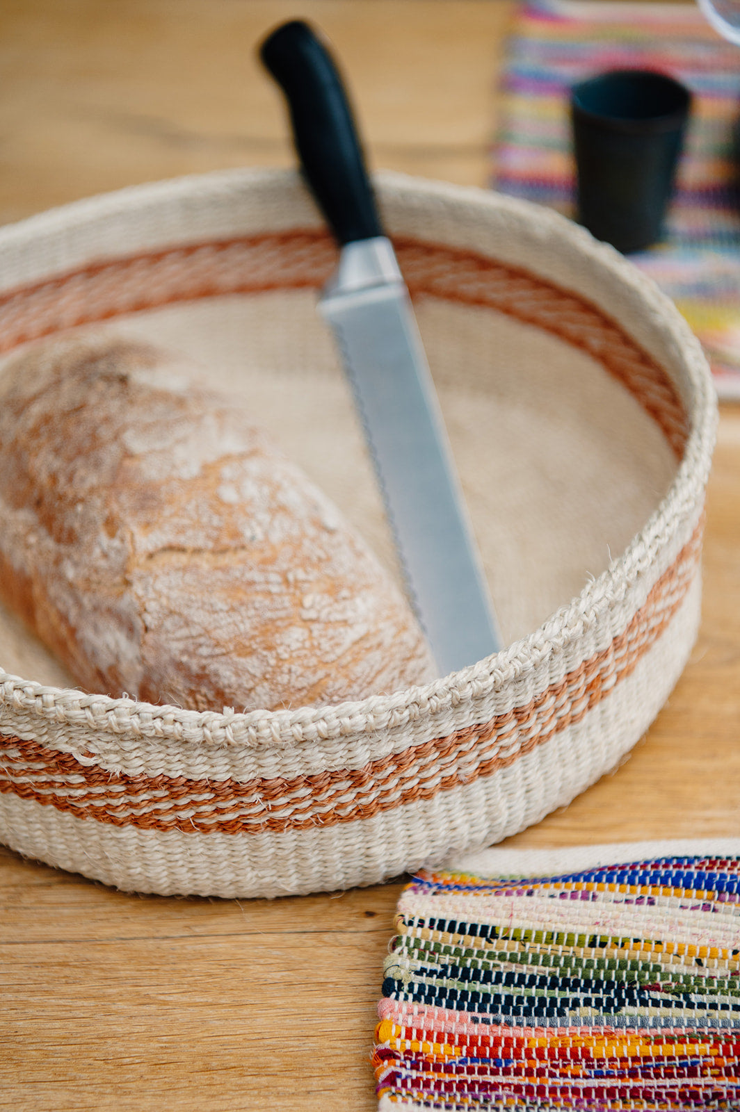 Sisal Fruit &amp; Bread Basket - L - 2