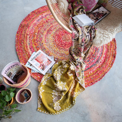Vintage Sari Kantha Comforts - Sustainable Plaid - 0109
