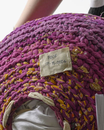 SariSplendor - Handmade Sari Pouf (filled) - Medium 0004