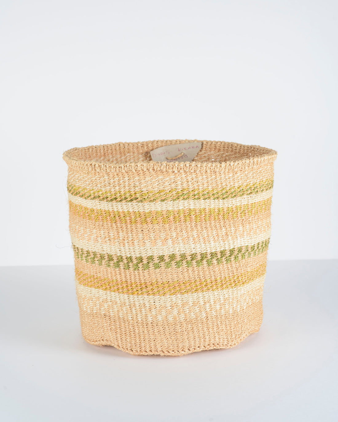 Artisanal Handwoven Sisal Basket Practical Weave - M - 25